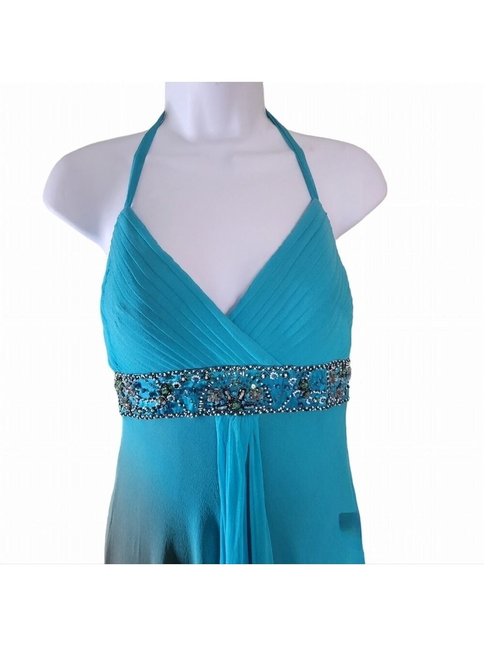 Sue Wong Halter Formal Dress Size 4 - Picture 4 of 11